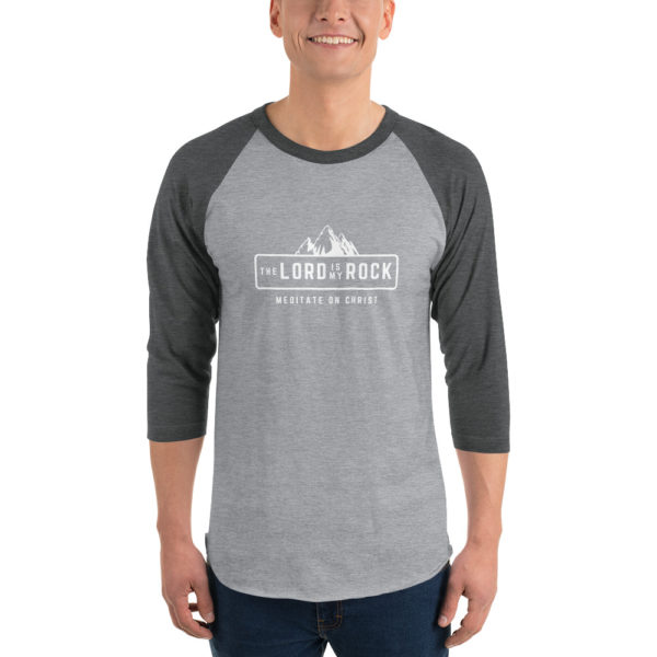 The Lord Is My Rock - 3/4 sleeve raglan shirt - Image 5