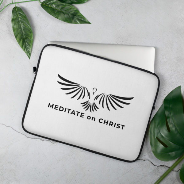 Meditate On Christ - Laptop Sleeve - Image 2