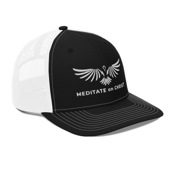 Meditate On Christ Logo - Trucker Cap - Image 12