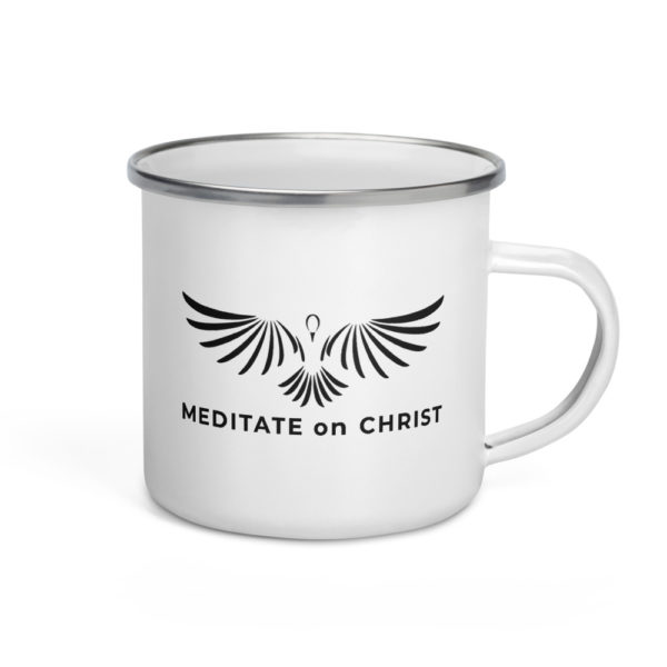 Meditate On Christ Logo - Enamel Mug