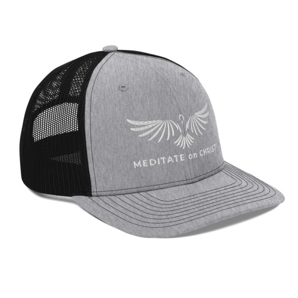 Meditate On Christ Logo - Trucker Cap - Image 30