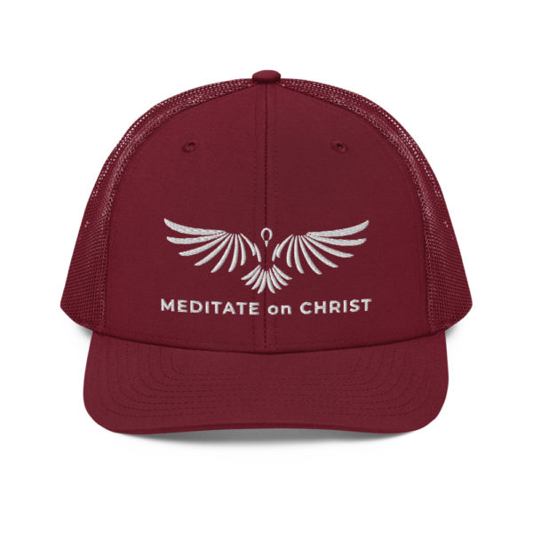 Meditate On Christ Logo - Trucker Cap - Image 13