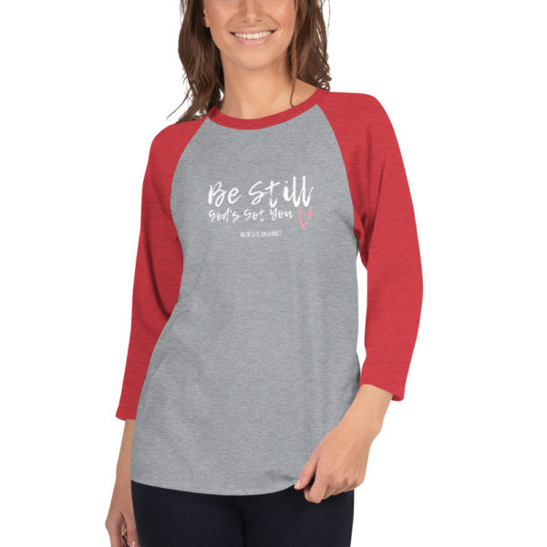 Be Still - God's Got You - 3/4 sleeve raglan shirt - Image 4