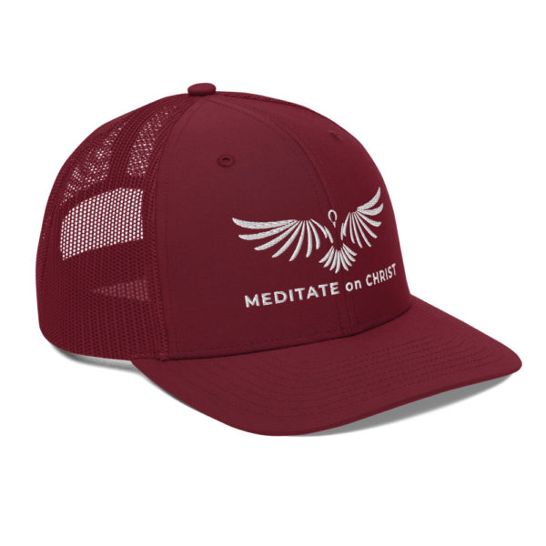 Meditate On Christ Logo - Trucker Cap - Image 18