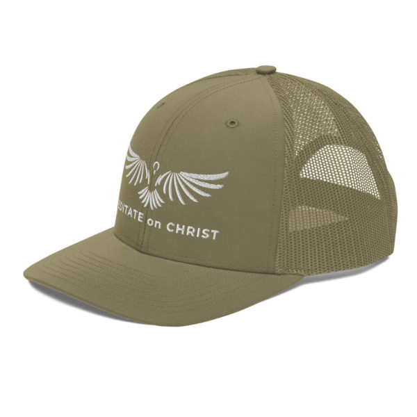 Meditate On Christ Logo - Trucker Cap - Image 23