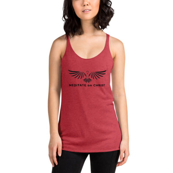 Meditate On Christ Logo - Women's Racerback Tank - Image 6