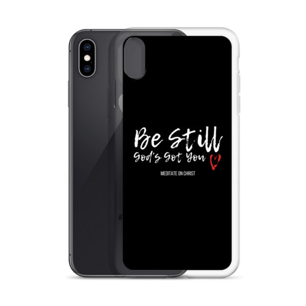 Be Still - God's Got You Red Heart - iPhone Case - Image 26