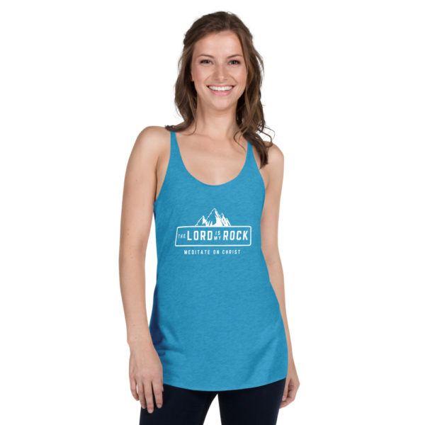 The Lord Is My Rock - Women's Racerback Tank - Image 13