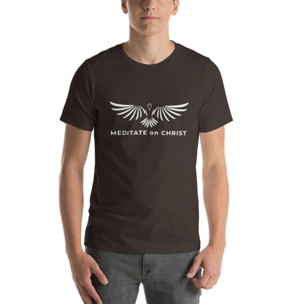 Meditate On Christ Logo - Short-Sleeve Unisex T-Shirt - Image 2