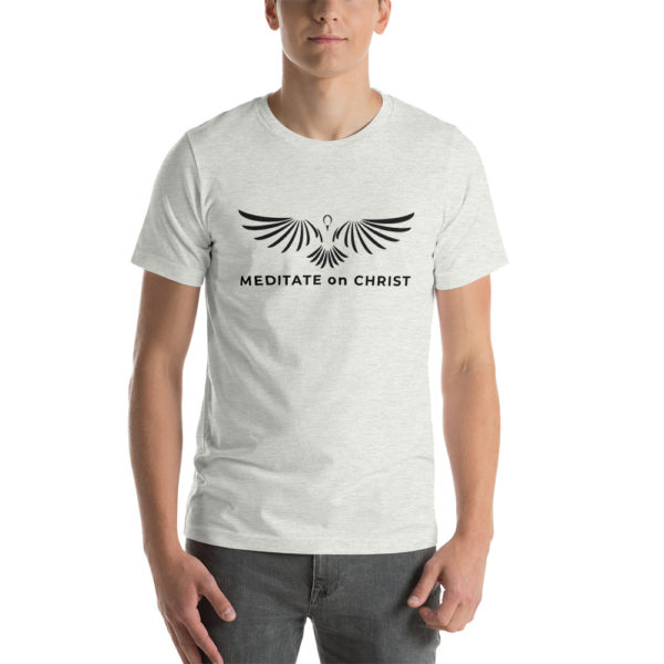 Meditate On Christ Logo - Short-Sleeve Unisex T-Shirt - Image 14