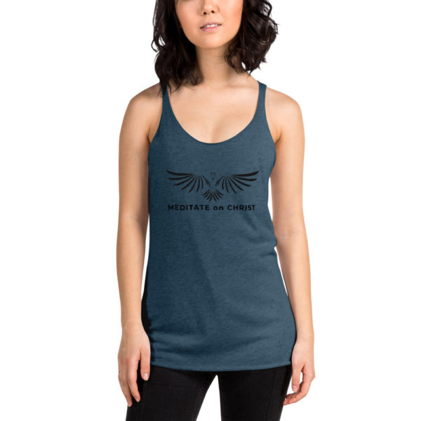 Meditate On Christ Logo - Women's Racerback Tank - Image 3