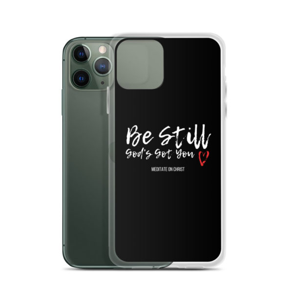 Be Still - God's Got You Red Heart - iPhone Case - Image 5