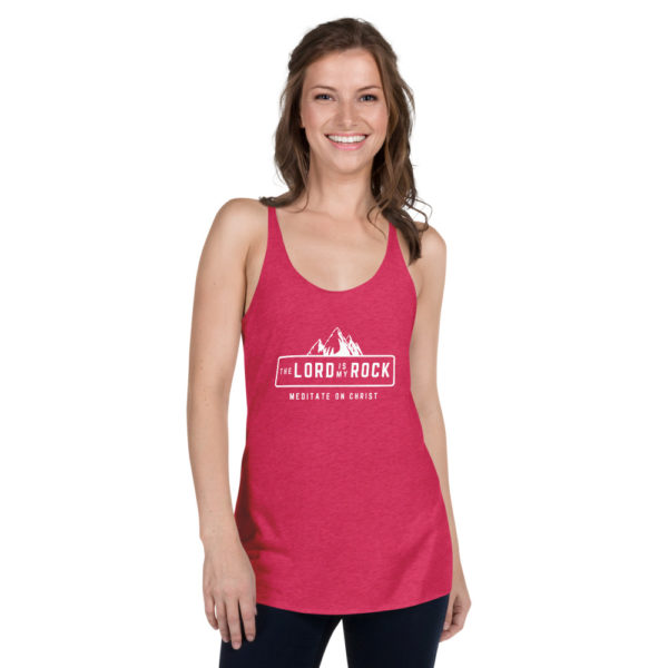 The Lord Is My Rock - Women's Racerback Tank - Image 6