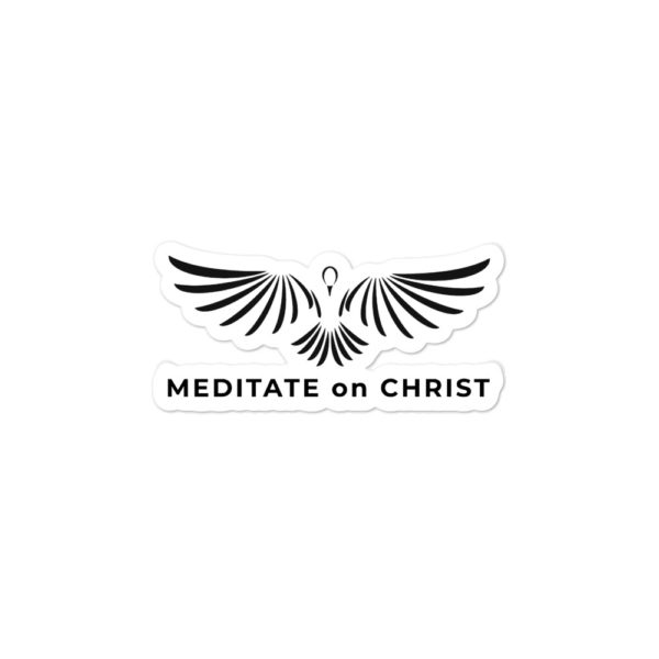 Meditate On Christ Logo - Bubble-free stickers