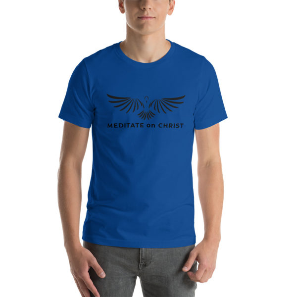 Meditate On Christ Logo - Short-Sleeve Unisex T-Shirt - Image 3