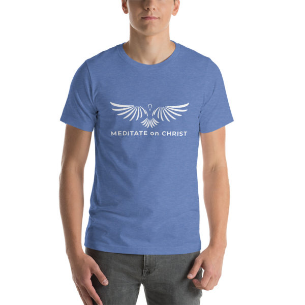 Meditate On Christ Logo - Short-Sleeve Unisex T-Shirt - Image 15