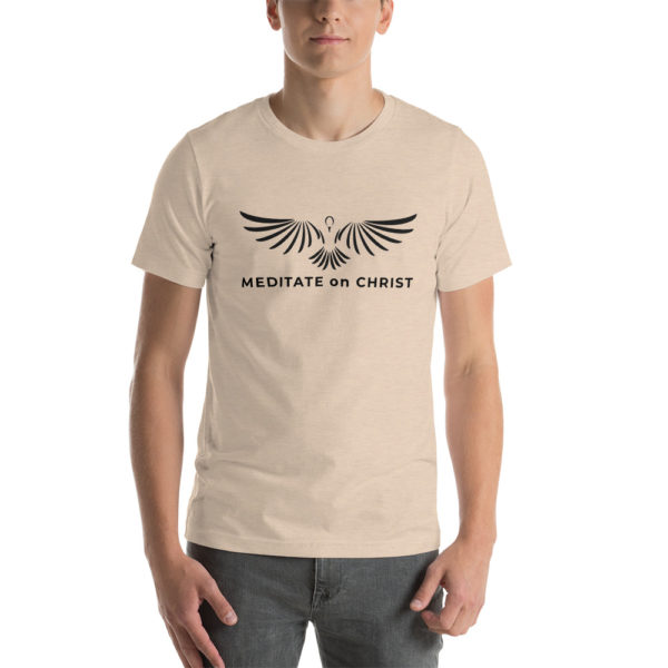 Meditate On Christ Logo - Short-Sleeve Unisex T-Shirt - Image 10