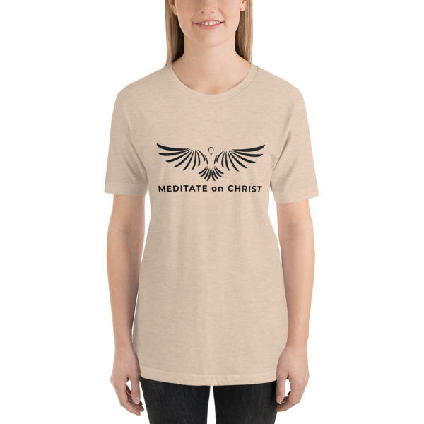 Meditate On Christ Logo - Short-Sleeve Unisex T-Shirt - Image 10