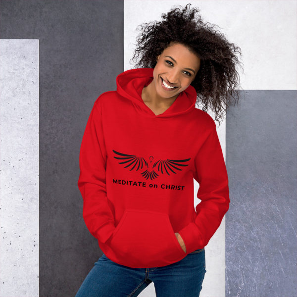 Meditate On Christ Logo - Unisex Hoodie - Image 3