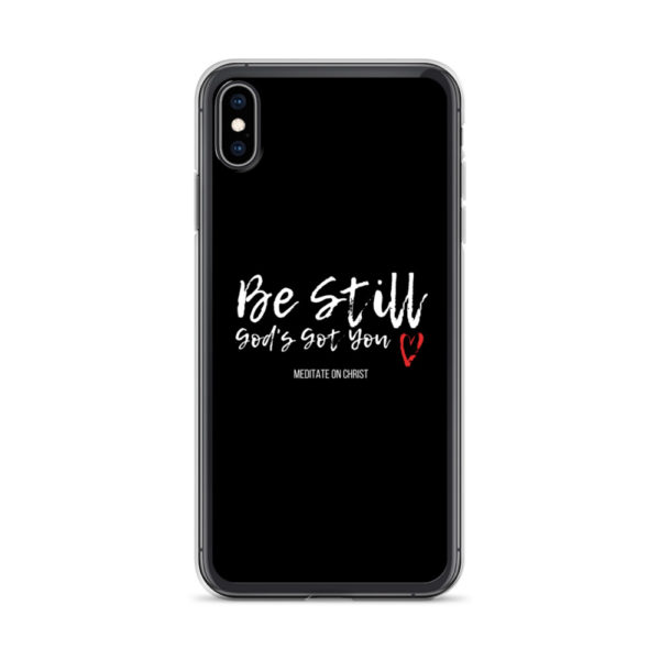 Be Still - God's Got You Red Heart - iPhone Case - Image 25