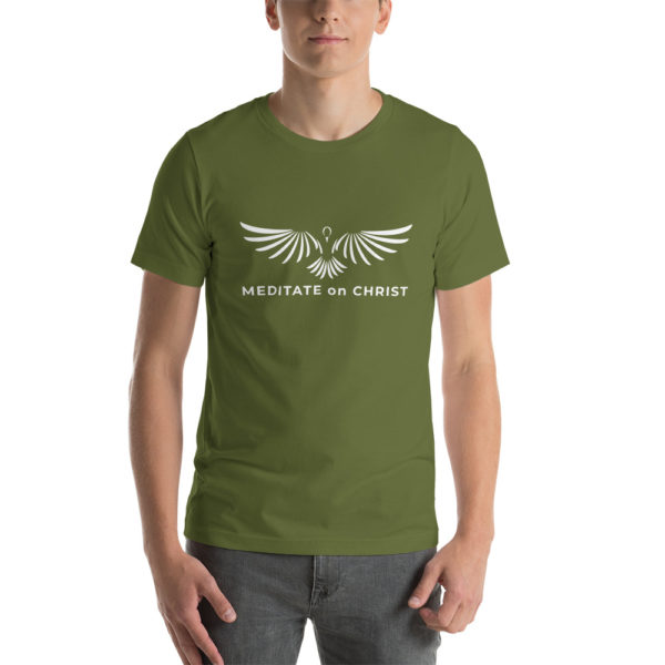 Meditate On Christ Logo - Short-Sleeve Unisex T-Shirt - Image 7