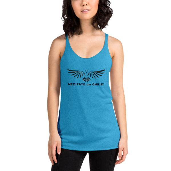 Meditate On Christ Logo - Women's Racerback Tank - Image 12