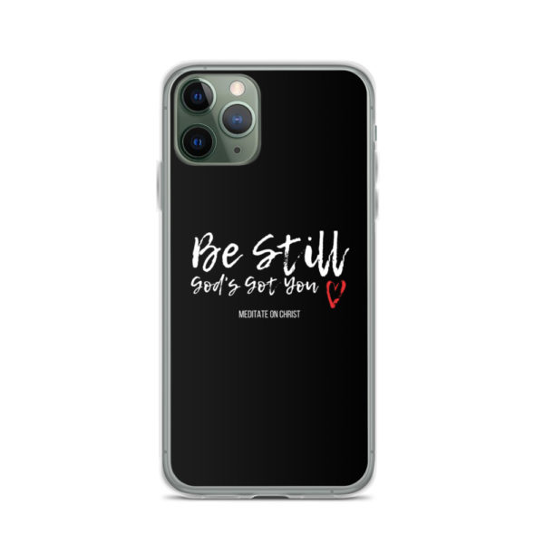 Be Still - God's Got You Red Heart - iPhone Case - Image 4