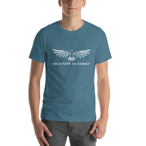 Meditate On Christ Logo - Short-Sleeve Unisex T-Shirt - Image 11