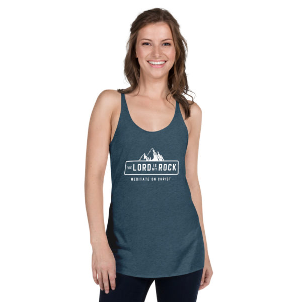 The Lord Is My Rock - Women's Racerback Tank - Image 4