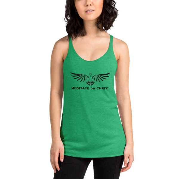 Meditate On Christ Logo - Women's Racerback Tank - Image 11