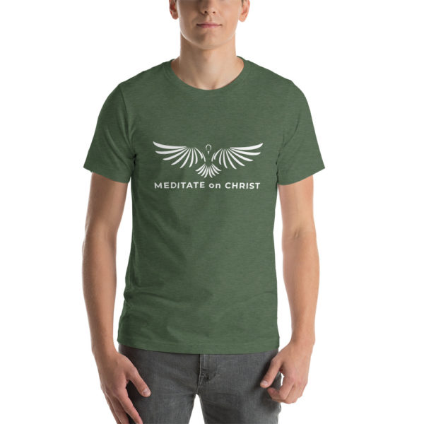 Meditate On Christ Logo - Short-Sleeve Unisex T-Shirt - Image 8