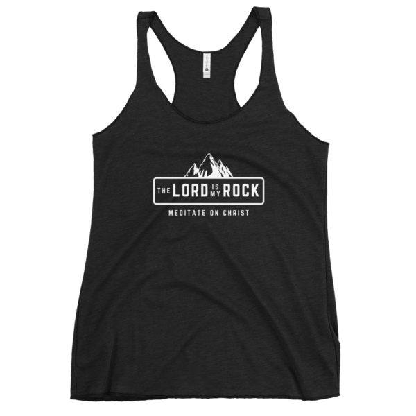 The Lord Is My Rock - Women's Racerback Tank - Image 2