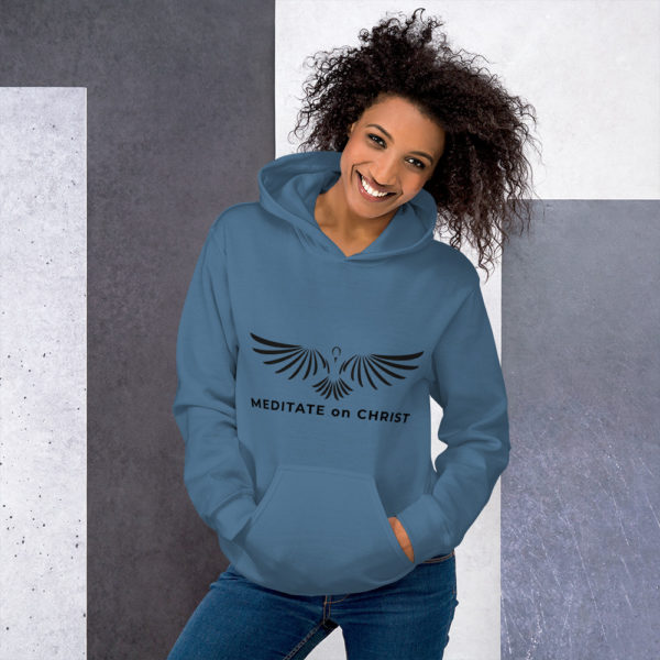 Meditate On Christ Logo - Unisex Hoodie - Image 6