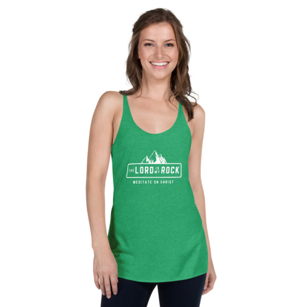 The Lord Is My Rock - Women's Racerback Tank - Image 12