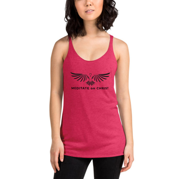 Meditate On Christ Logo - Women's Racerback Tank - Image 5