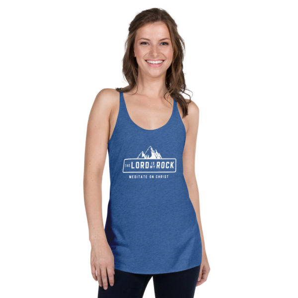 The Lord Is My Rock - Women's Racerback Tank - Image 9