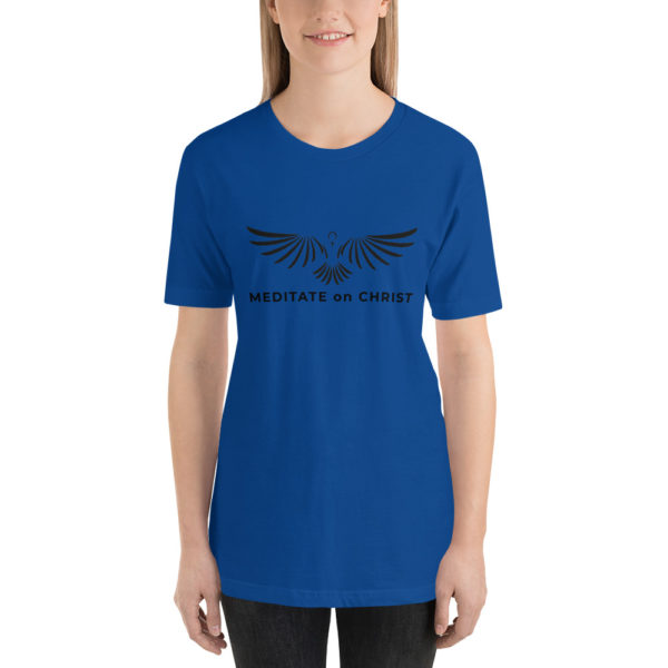 Meditate On Christ Logo - Short-Sleeve Unisex T-Shirt - Image 3