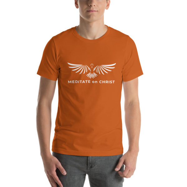 Meditate On Christ Logo - Short-Sleeve Unisex T-Shirt - Image 10