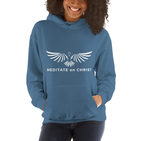 Meditate On Christ Logo - Unisex Hoodie - Image 8