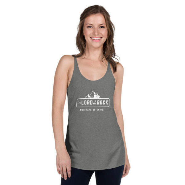 The Lord Is My Rock - Women's Racerback Tank - Image 10