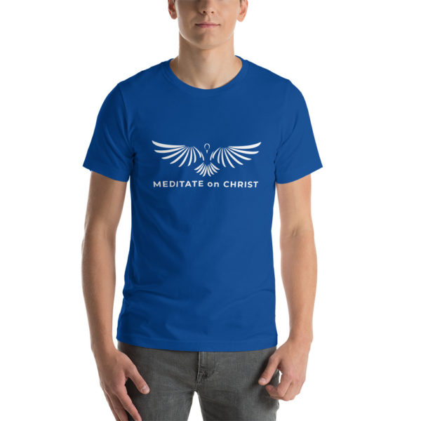 Meditate On Christ Logo - Short-Sleeve Unisex T-Shirt - Image 5