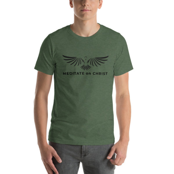 Meditate On Christ Logo - Short-Sleeve Unisex T-Shirt - Image 5