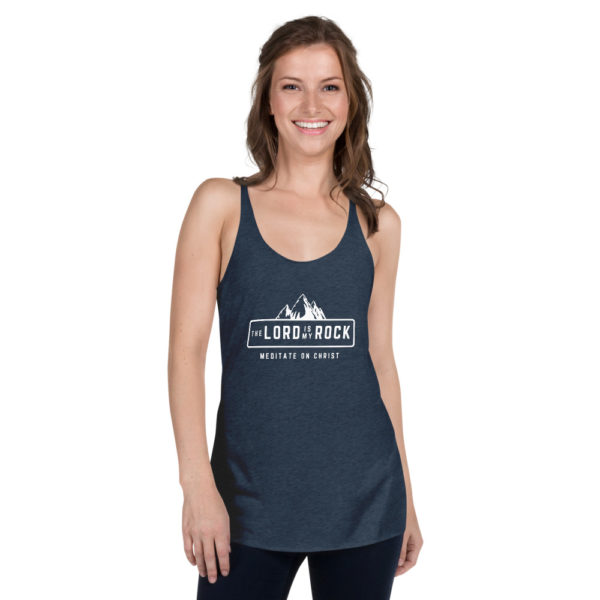 The Lord Is My Rock - Women's Racerback Tank - Image 3