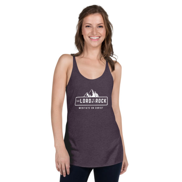 The Lord Is My Rock - Women's Racerback Tank - Image 8