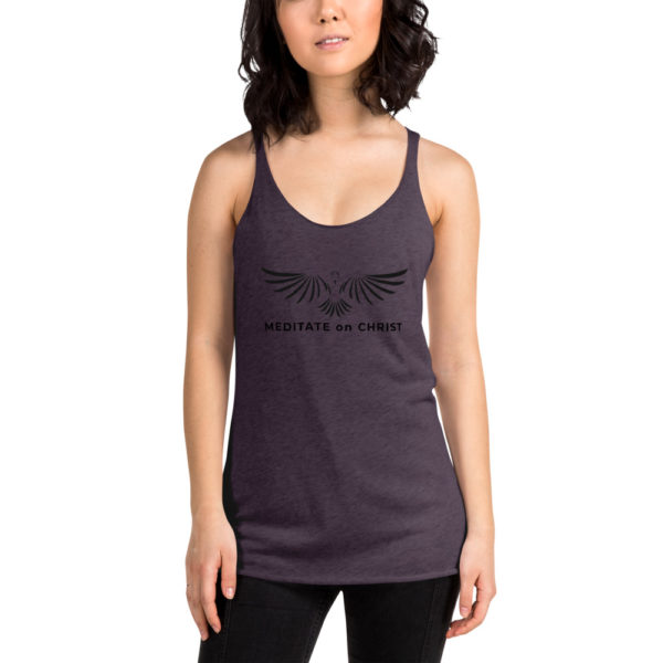 Meditate On Christ Logo - Women's Racerback Tank - Image 7