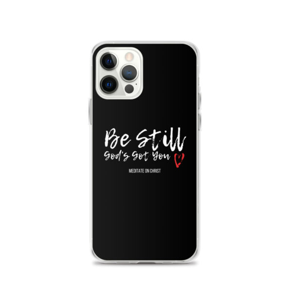 Be Still - God's Got You Red Heart - iPhone Case - Image 10