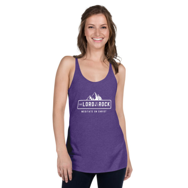 The Lord Is My Rock - Women's Racerback Tank - Image 5