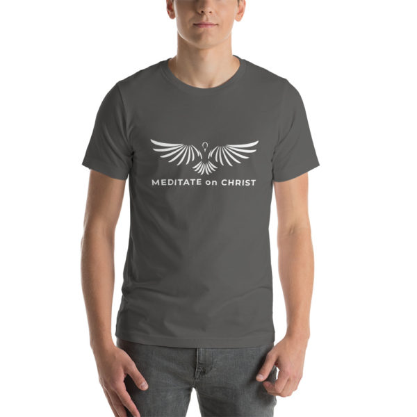 Meditate On Christ Logo - Short-Sleeve Unisex T-Shirt - Image 9