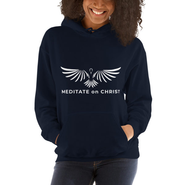 Meditate On Christ Logo - Unisex Hoodie - Image 3