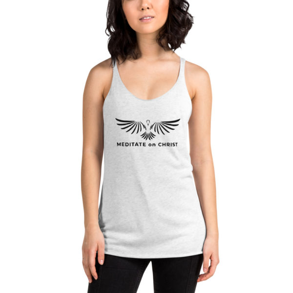 Meditate On Christ Logo - Women's Racerback Tank